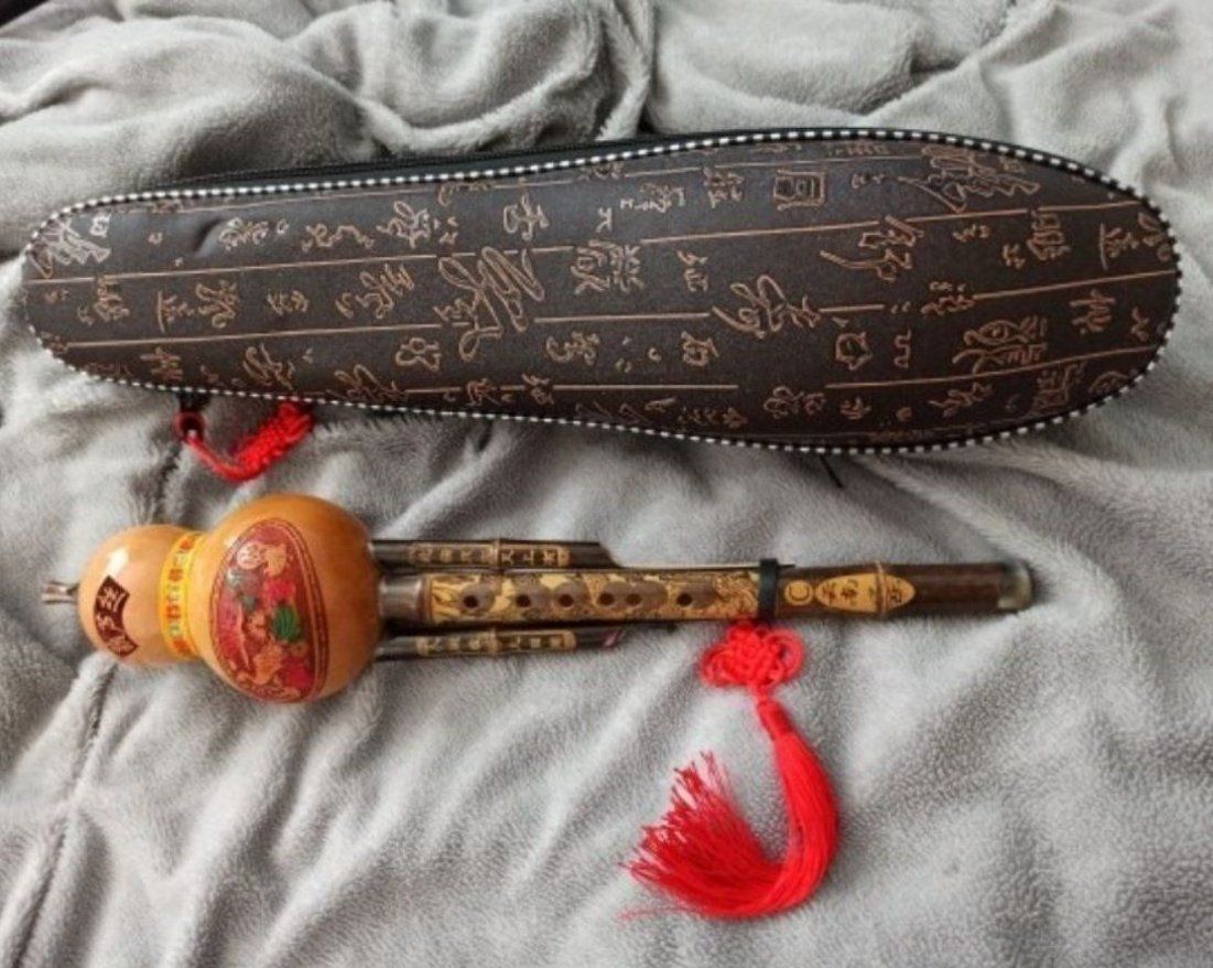 Strumenti musicali: Ethnische Bambusflöte - Gourde Flûte – Nuovo e nell'imballaggio originale da Bremblens venduto da LOVA-MUSICA-SHOP