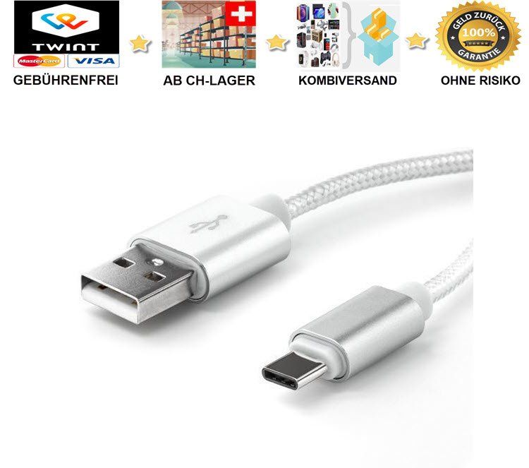 Cavi: 3m Ladekabel Typ-C auf USB Kabel Univers – Nuovo e nell'imballaggio originale da Buchs SG venduto da myeasyshop_buchs