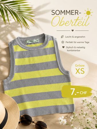 Sommer Oberteil gestreift  Grösse XS 