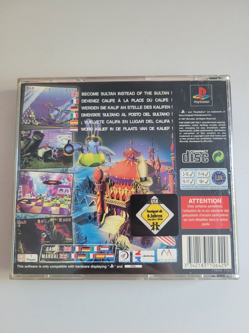 Spiele: Iznogoud (PAL), PS 1 / PSX – Gebraucht aus Uezwil von -Retrogames- 1