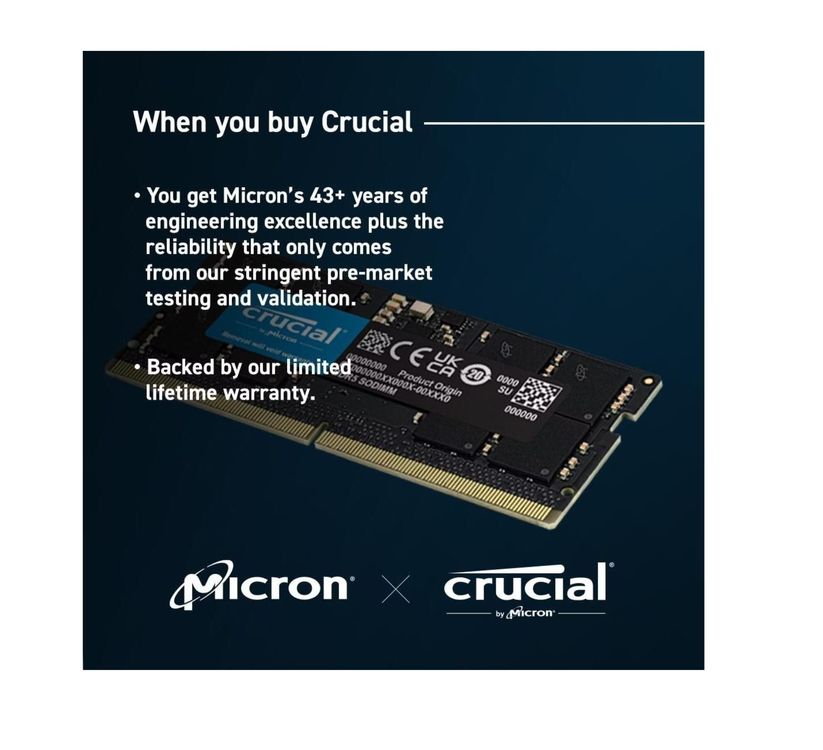 Crucial 2x 48GB 5600 MHz DDR5-RAM SO-DIMM (Neu und originalverpackt) in ...