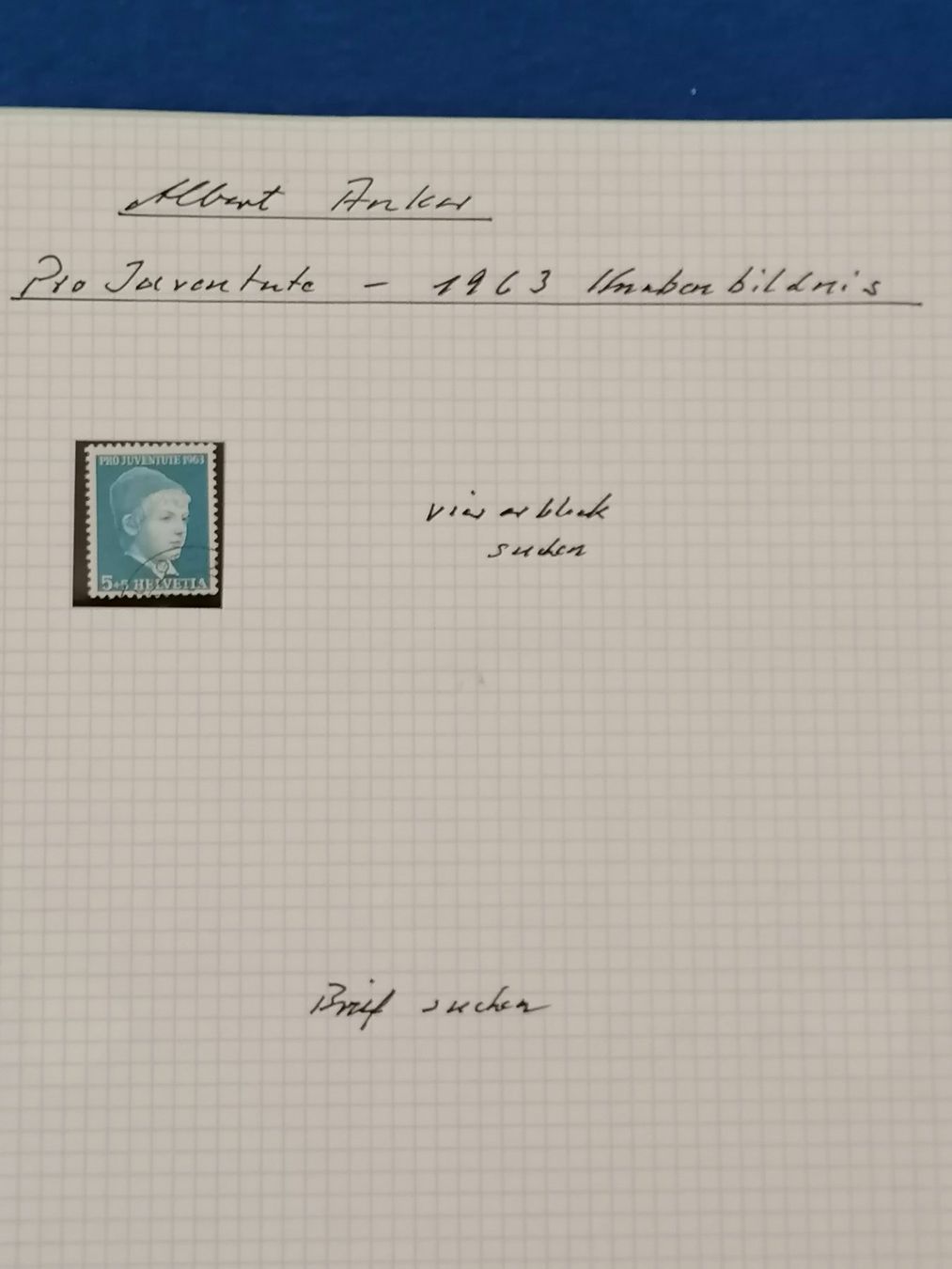 Tutti i francobolli: Albert Anker viele Briefmarken, Maximumkarten & Briefe – Usato da Wangen an der Aare venduto da Ute 7