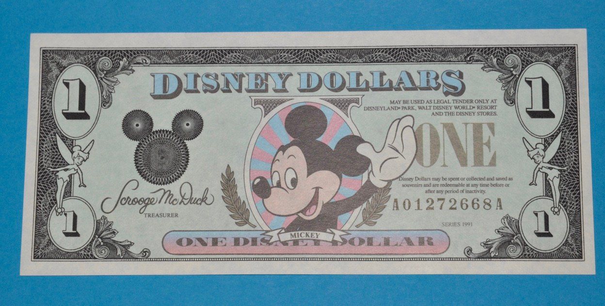 Banconote: Disney Dollar 1991 – Nuovo e nell'imballaggio originale da Niederscherli venduto da lama8567