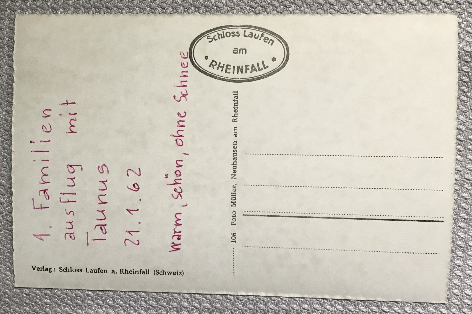 Cartes postales: ALTE ANSICHTSKARTE RHEINFALL – D'occasion à Ostermundigen par wini63 1