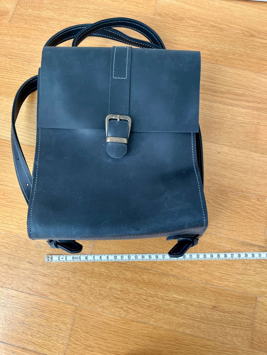 Rucksäcke: Leder-Rucksack – echtes Leder, neu – Neu (gemäss Beschreibung) aus Zürich von das_p5vk 3
