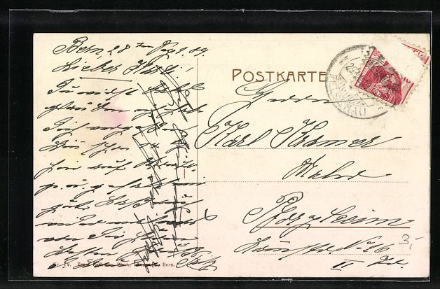 Cartoline postali: AK Bern, Diakonissenhaus Salem, 1909 – Usato da Berlin venduto da bartko-reher 1
