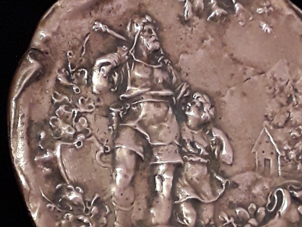 Pareti & Soffitti: Antike Messing Wilhelm Tell Platte ca 1880 – Usato da Zürich venduto da helsan