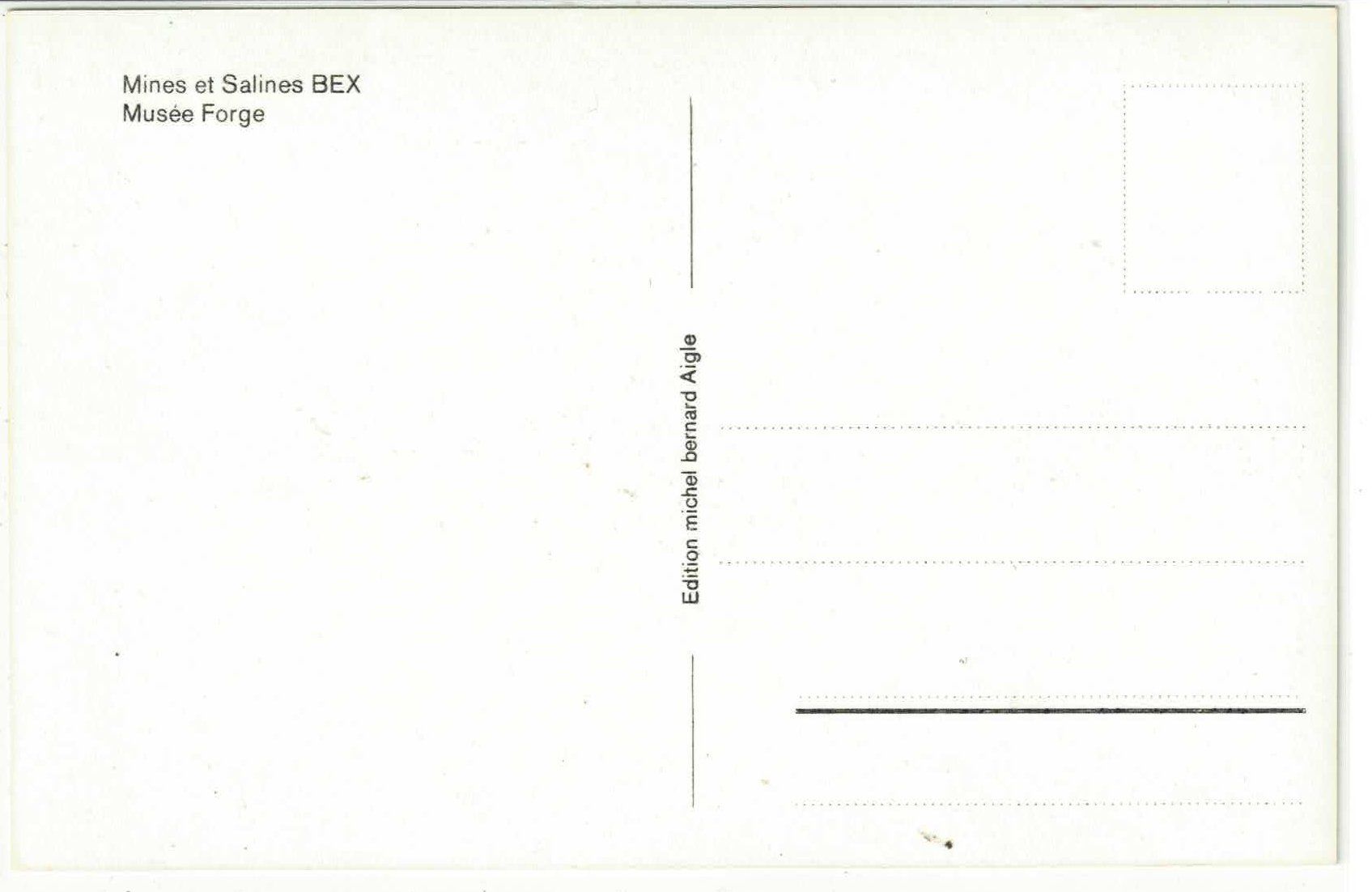 Cartes postales: Mines et Salines Bex - Musee Forge – D'occasion à Ettingen par Kartenplanet 1