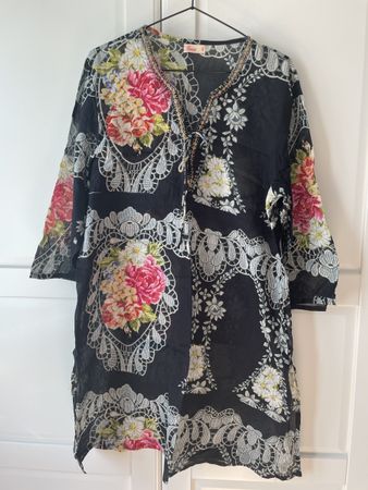 Sommer Tunika KAFTAN floral gemustert, Gr. S - L