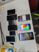 Konvolut Smartphones iPhone Samsung defekt als Ersatzteil 