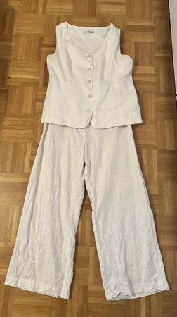 Jumpsuit Leine weiss Mango Gr. XL