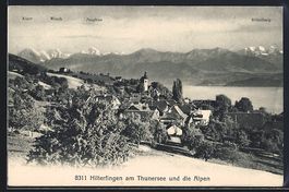 Hilterfingen, Generalansicht mit dem Thu