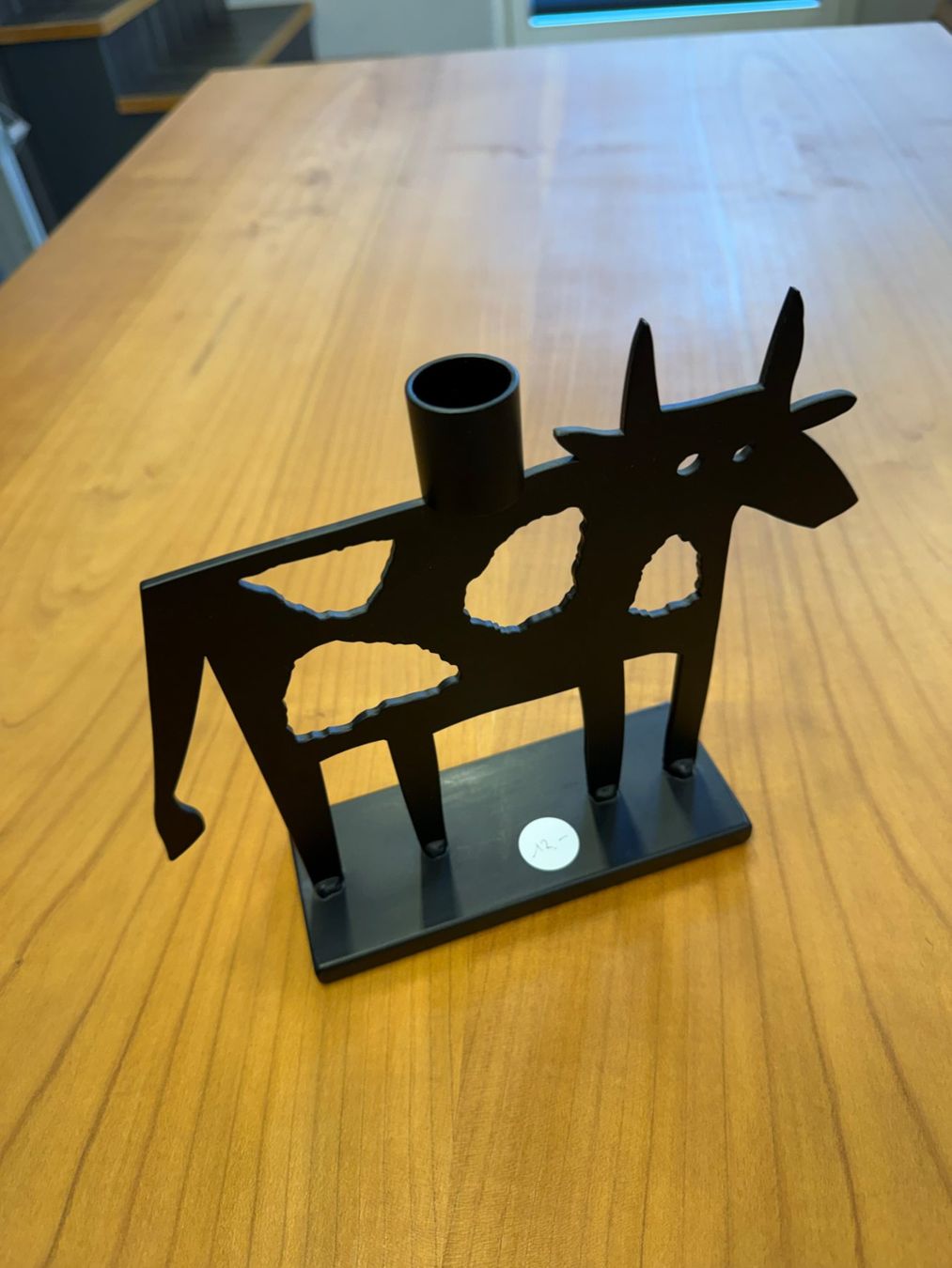 Portacandele: Kerzenständer "Kuh" aus Metall - ein Hingucker! – Nuovo e nell'imballaggio originale da Winterthur venduto da hannes1812