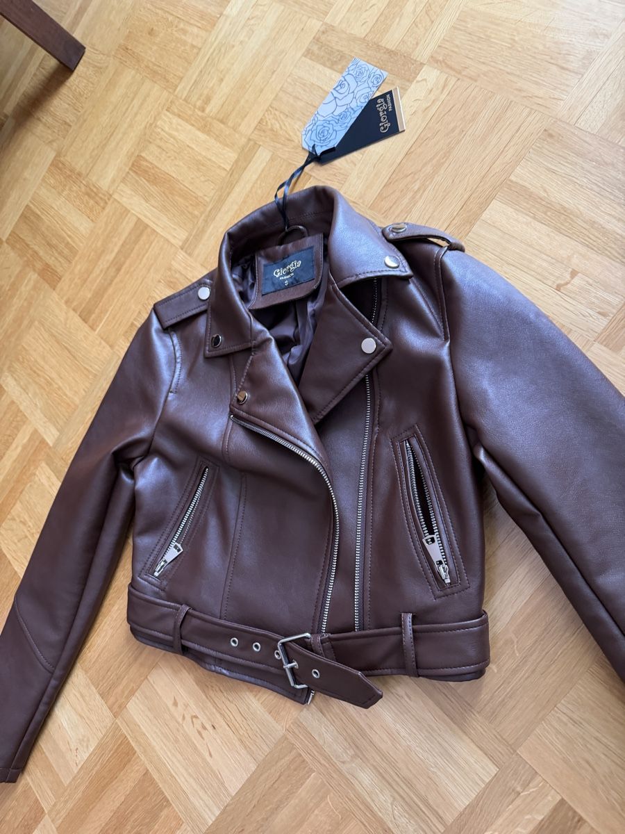 Giacche: Kunstlederjacke braun Grösse S neu  – Nuovo e nell'imballaggio originale da basel venduto da kevinbasel92 3