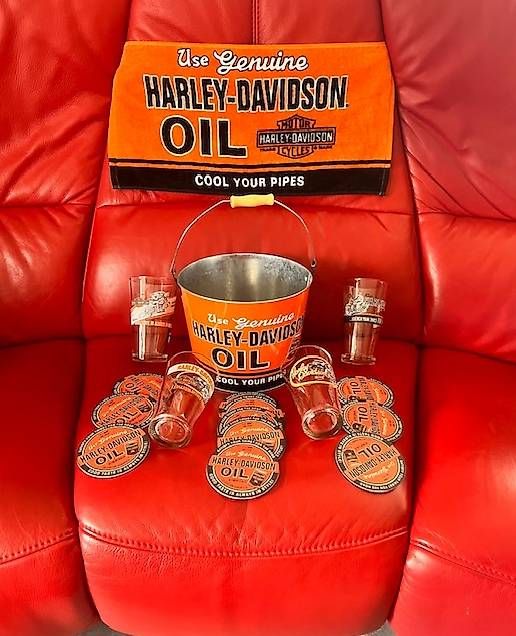 Harley-Davidson Alle Dekorationen: Harley-Davidson Fanartikel Konvolut Gläser Eimer *** – Neu und originalverpackt aus Zürich von Fifa