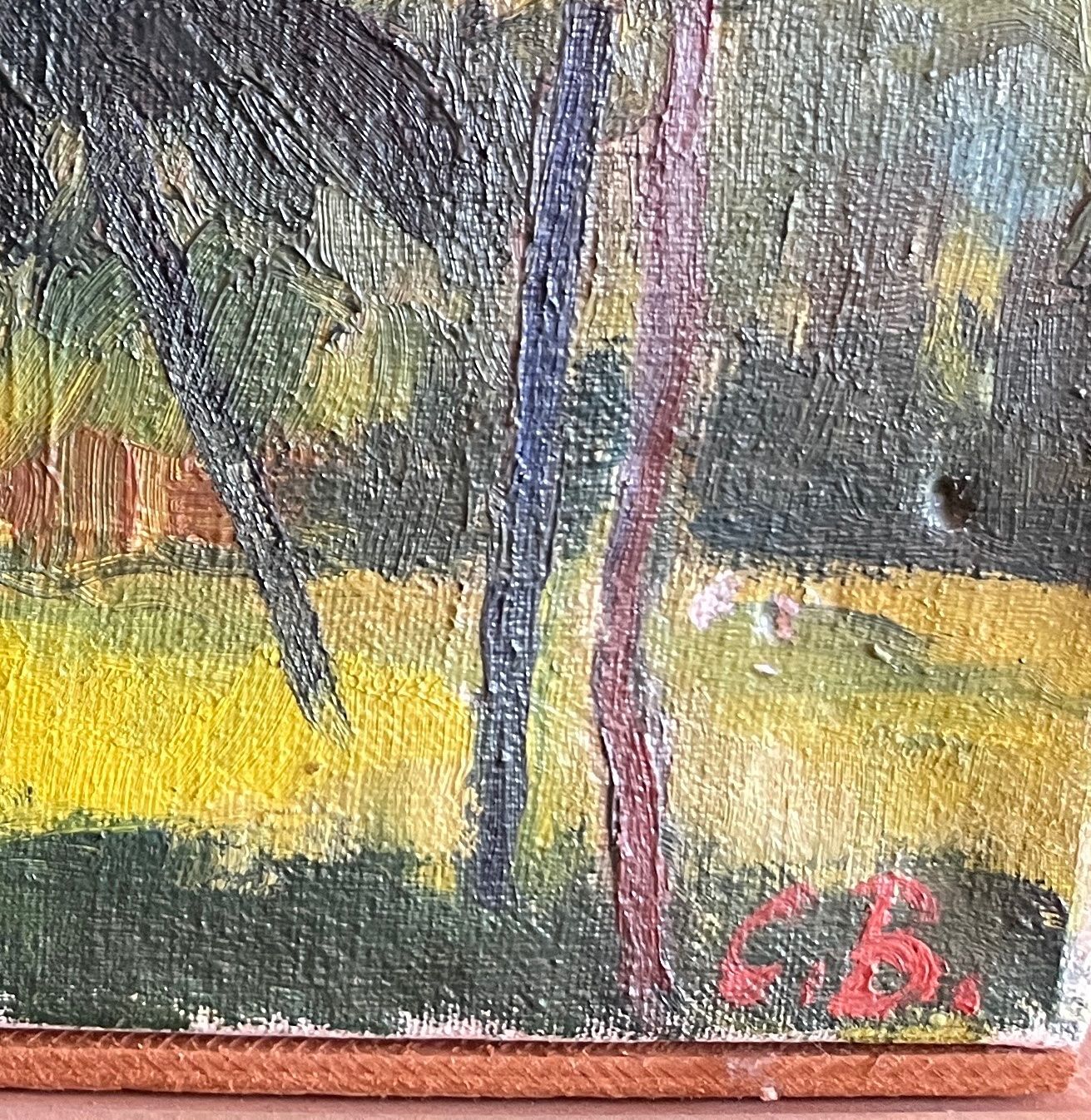 Tableaux: Carl Bauer - "Hain"  - Oelbild – D'occasion à Stetten AG par Brissago25 2