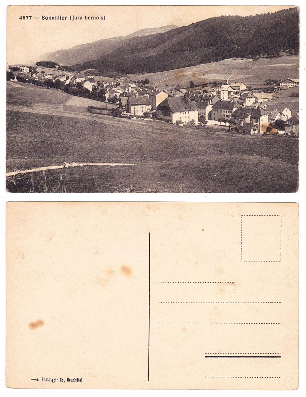 Cartoline postali: Sonvilier – Usato da La Tour-de-Peilz venduto da amjust