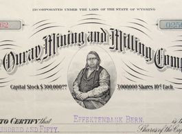 orig OURAY MINING AND MILLING COMPANY 1903 Effektenbank Bern