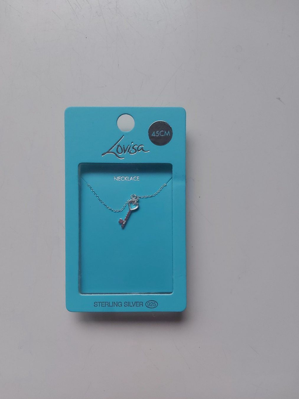 Catenine: Collier sterling silver 925 Lovisa pendentif clé – Nuovo e nell'imballaggio originale da Le Mont-Pèlerin venduto da jux_x96b