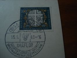 Schön frankierter Karte Bundespost, Sonder-o, 1960