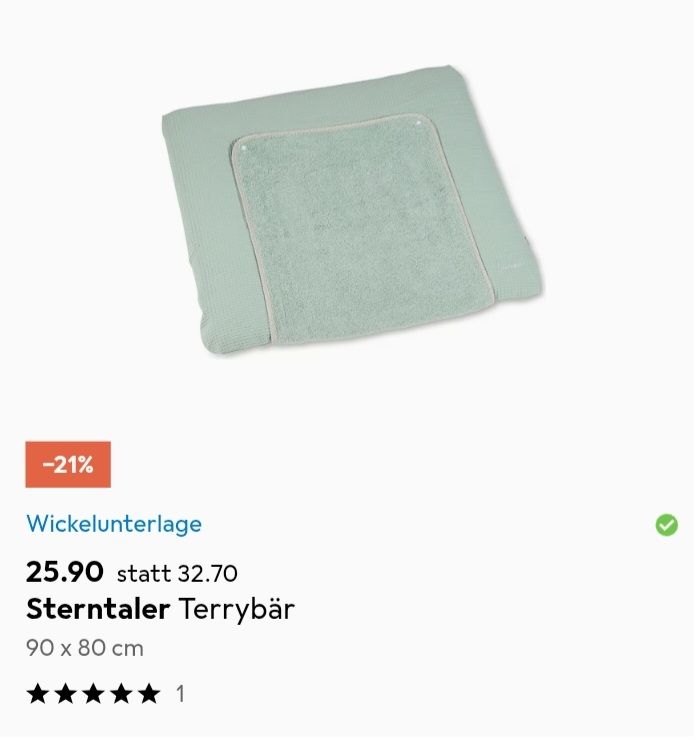 Fasciatoi & Accessori: Wickelunterlage 3teilig Sterntaler – Nuovo (secondo la descrizione) da Zürich venduto da Kris8050 5