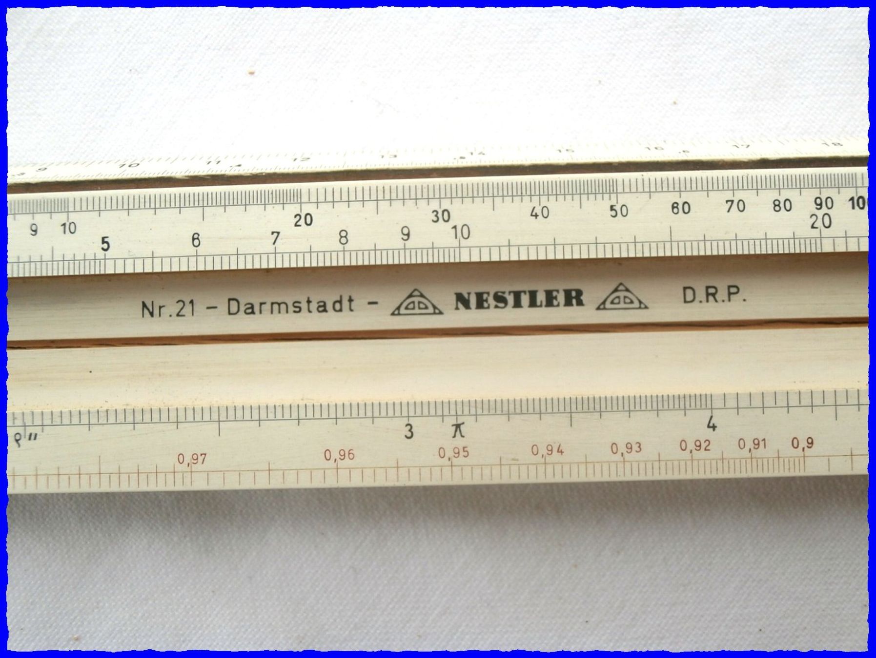 Taschenrechner: RECHENSCHIEBER - "NESTLER 21" - 30er-Jahre - D.R.P. – Gebraucht aus Worblaufen von Re_mo81 4