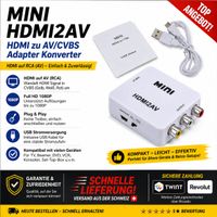 Mini HDMI2AV Video Converter HDMI RCA (TWINT)