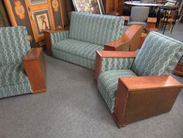 Art Déco Sitzgruppe – ca. 1930 – 1 Sofa & 2 Sessel wie neu