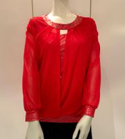 Ravissante blouse de soirée rouge 40