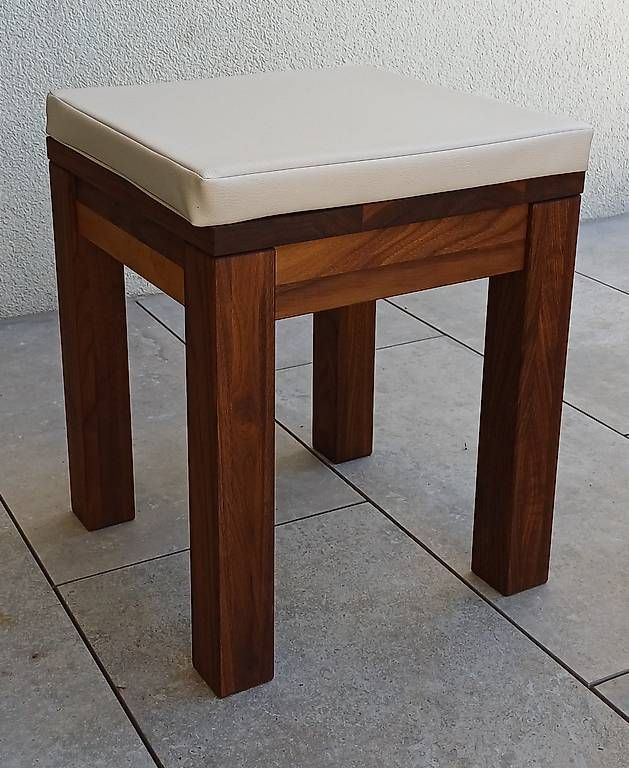 Hocker: Hocker Nussbaum (2 Stück) – Neu (gemäss Beschreibung) aus Jens von Pamela2015 3