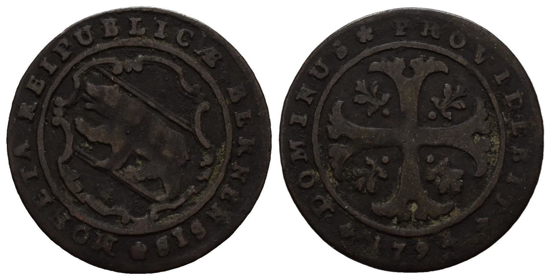 Tutti le monete: Bern Halbbatzen 1794  /3526 – Usato da Trimbach venduto da Solothurn1