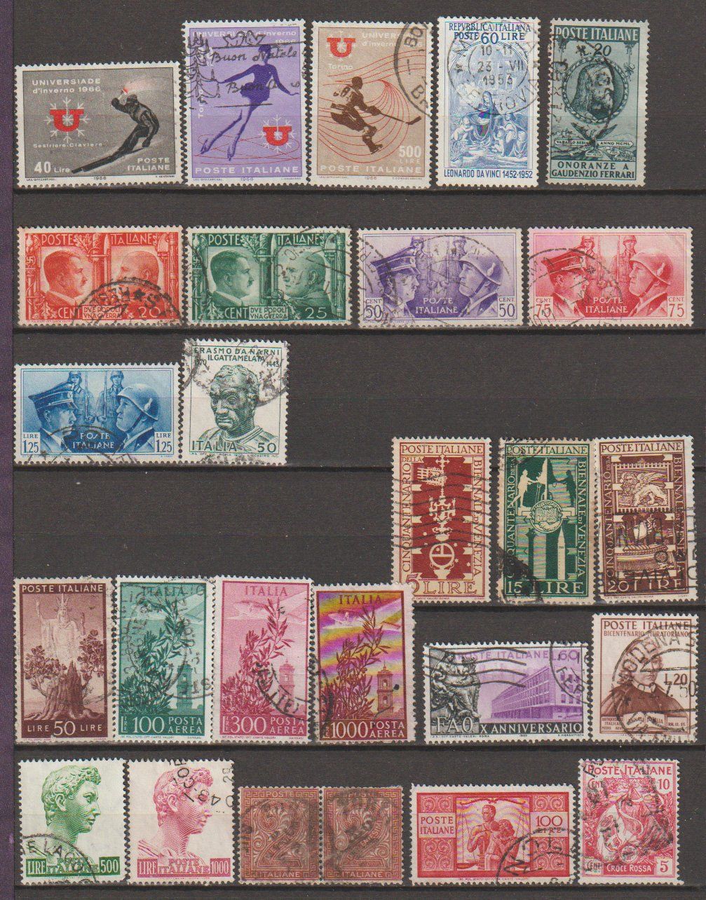 Tous les timbres: Italie divers centimes bon état – D'occasion à Crans-Montana par kira56 1