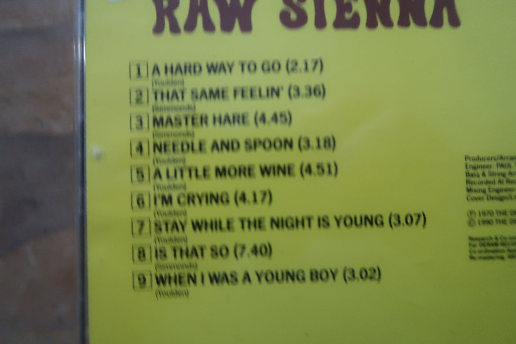 CD: SAVOY BROWN - RAW SIENNA - CD – Usato da Basel venduto da Patiscat 2