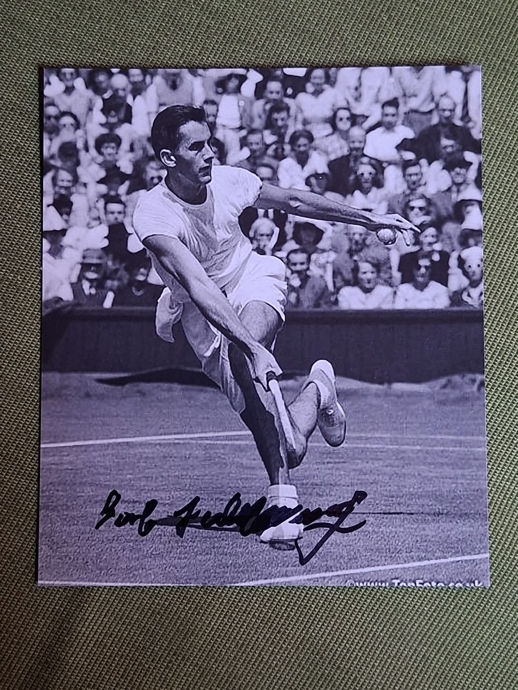 Autografi: Robert Falkenburg Wimbledon Sieger 1948 Autogramm – Usato da Thun venduto da wuschu