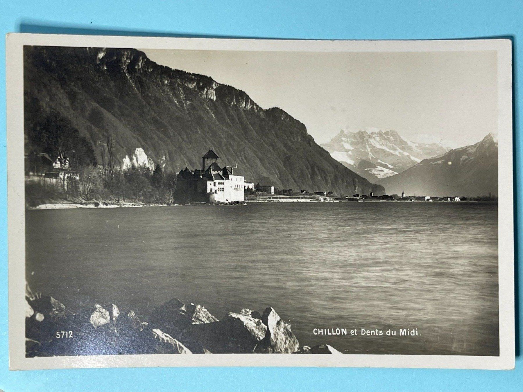Cartoline postali: Château Chillon et Dents du Midi – Usato da Steg VS venduto da danwer74