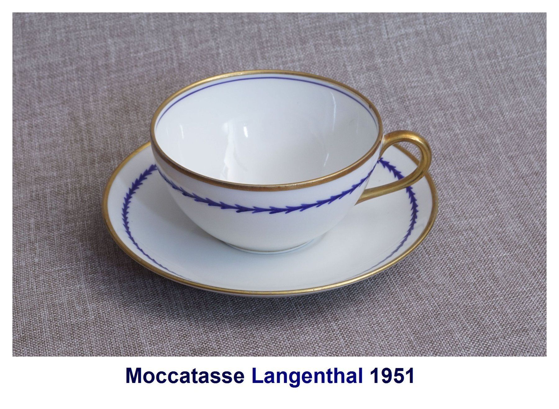 Tasses: Moccatasse Langenthal 1951 – Neuf (Voir description) à Flamatt par samowarow