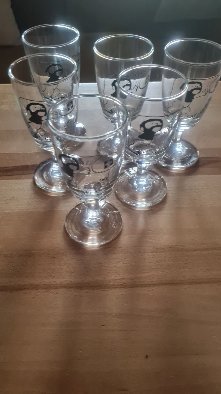 Glasi Hergiswil Bicchieri: Glasi Hergiswil Kaffeegläser neu – Nuovo (secondo la descrizione) da Münsingen venduto da Cuci31