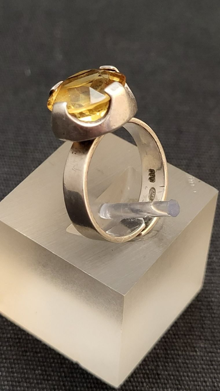Ringe: Silber-Ring mit Citrin – Gebraucht aus Basel von spinne02 3