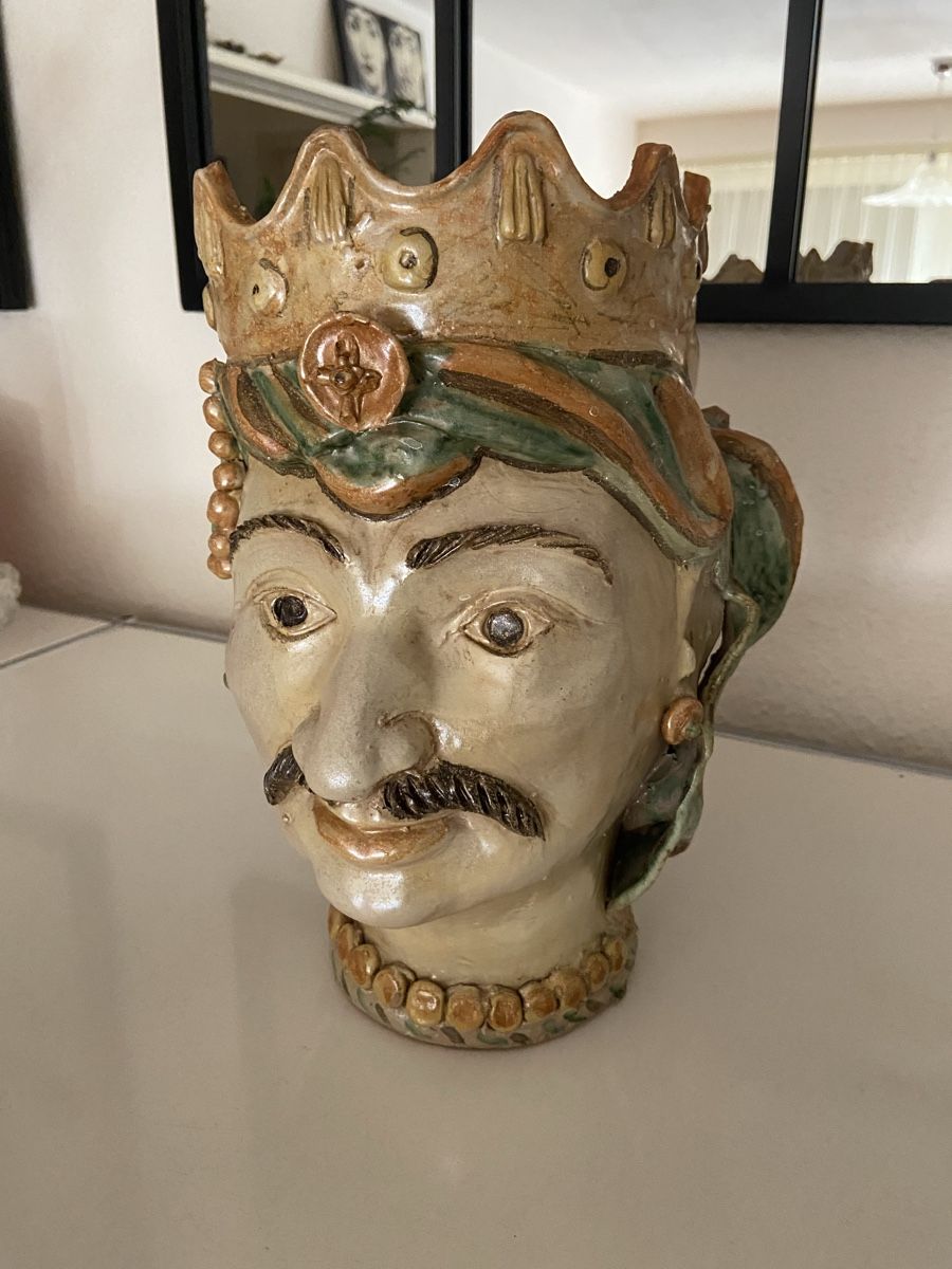 Sculture & Statue: Antiker Testa di Moro aus Sizilien – Usato da Zuerich venduto da Atelier194