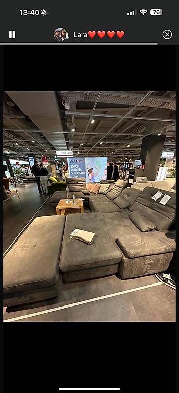 Divani: Grosse U-förmige Wohnlandschaft in Grau – Usato da Zürich venduto da lej_7lbp