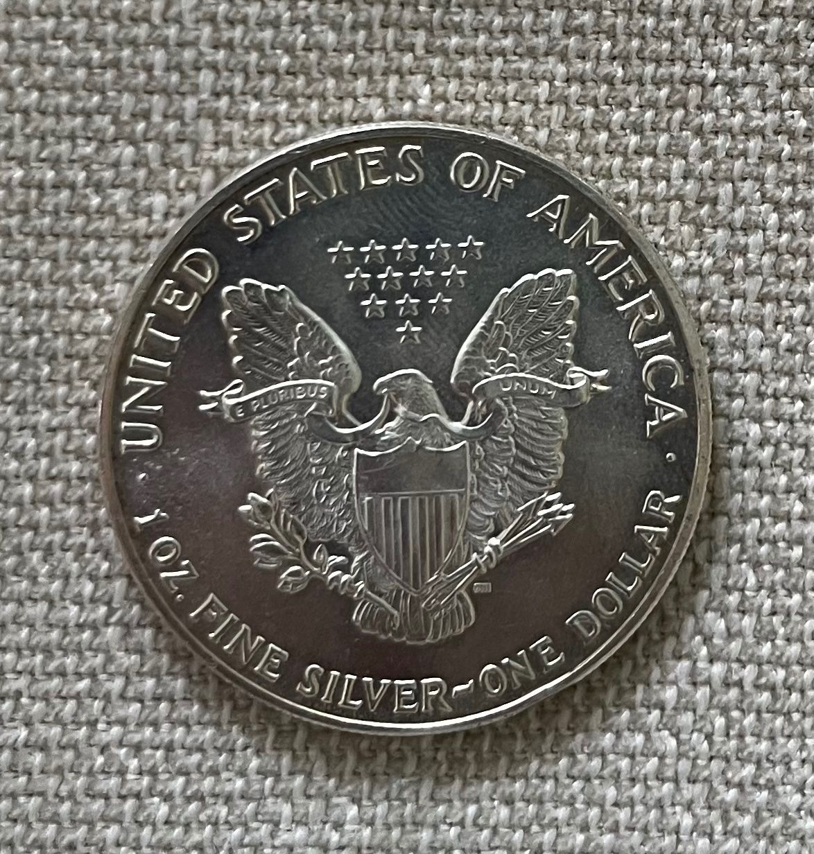Toutes les monnaies: American Silver Eagle 1 Unze Feinsilber 1987 – Neuf (Voir description) à Ennetbürgen par Peter12345 1