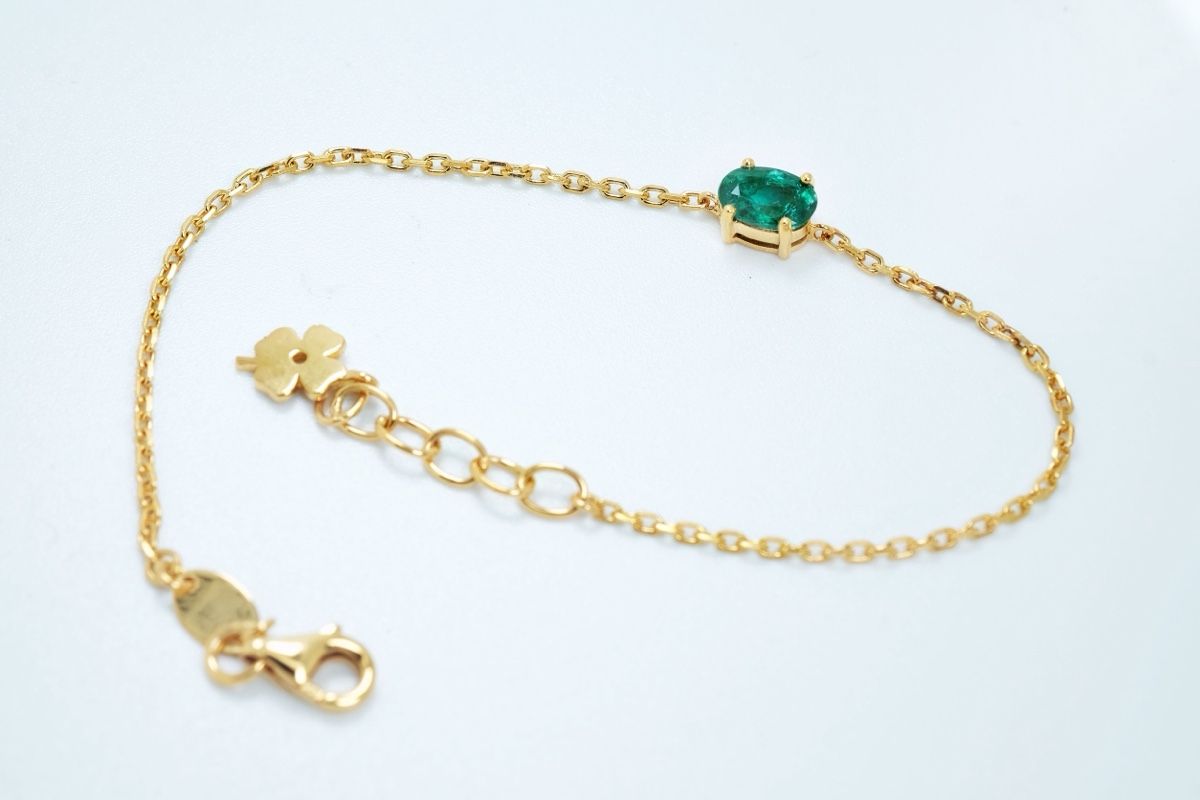 Bracciali & Braccialetti: Armband Smaragd – Nuovo e nell'imballaggio originale da Rapperswil SG venduto da Gemstonebyyo
