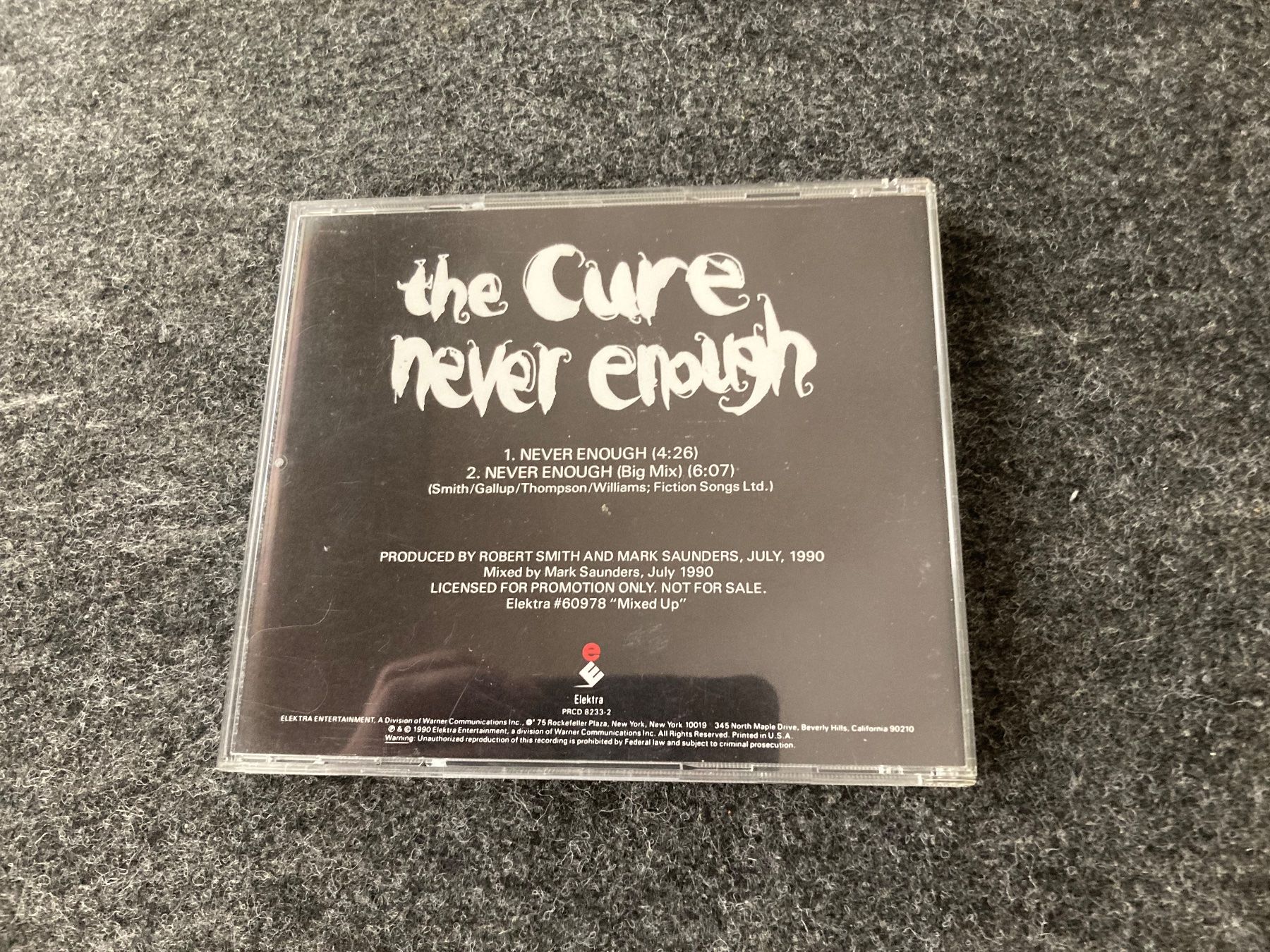 CDs: The Cure - Never Enough ***Promo US*** – Gebraucht aus Fribourg von Karushi