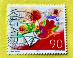 Nr.1019 Rosen Sondermarken GESTEMPELT 2001 Olten