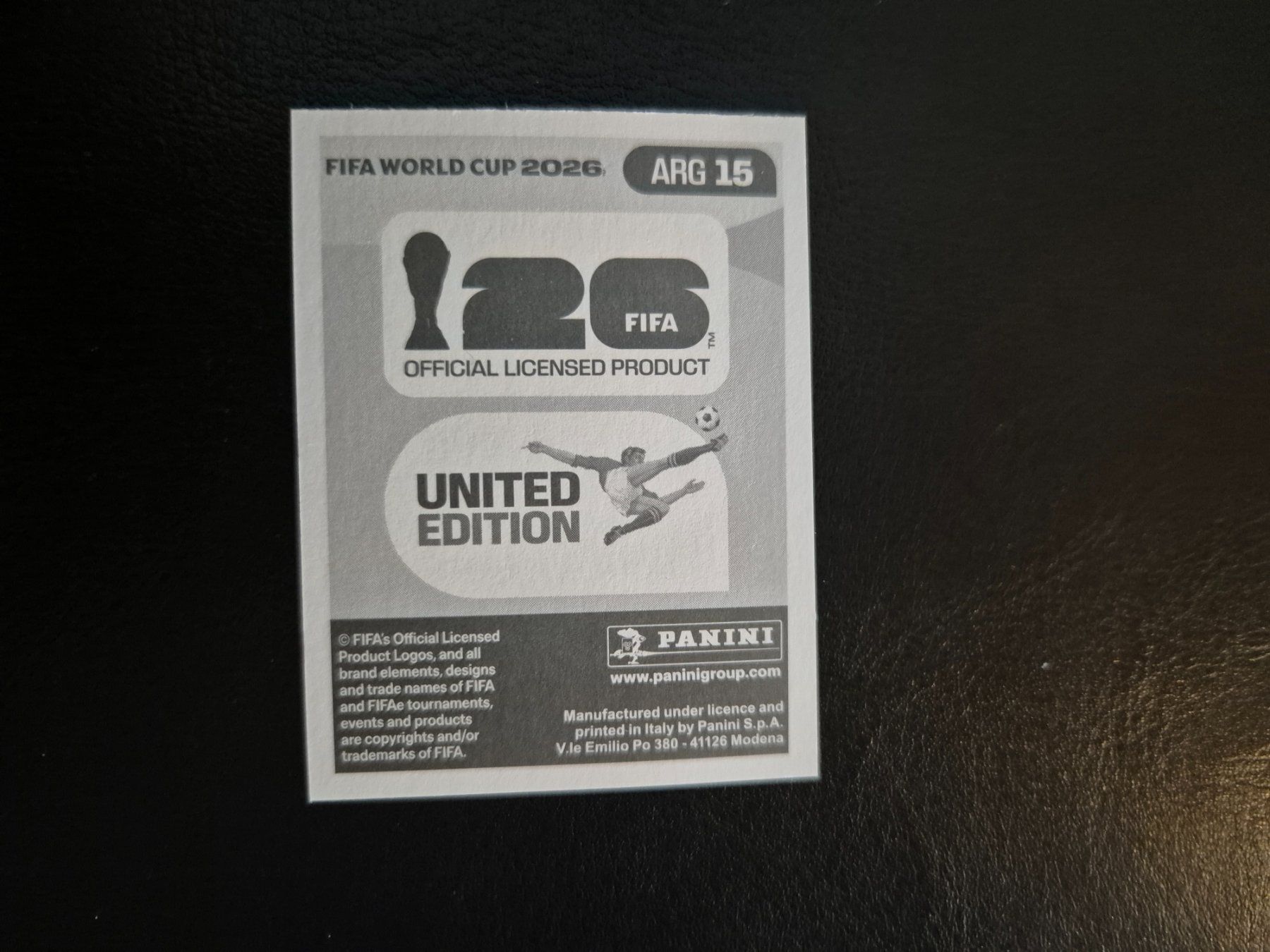 Panini Sammelbilder & Trading cards: Panini WM 26 ARG 15 – Neu (gemäss Beschreibung) aus Rorschacherberg von AJ3108 1