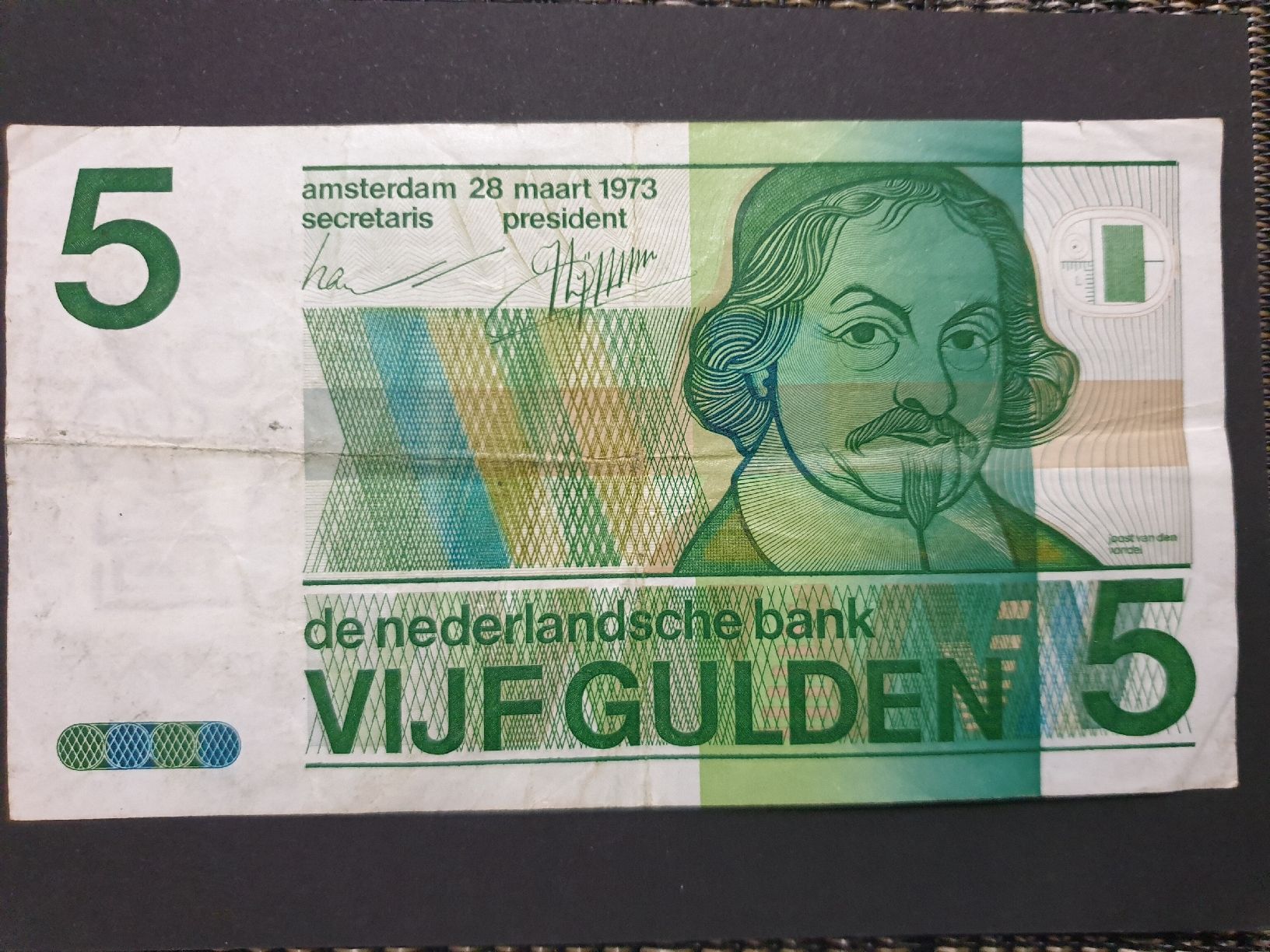 Billets de banque: Hollande 1973 5 gulden – D'occasion à Versoix par rucio