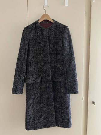 MANTEAU TWEED COMPTOIR DES COTONNIERS T38