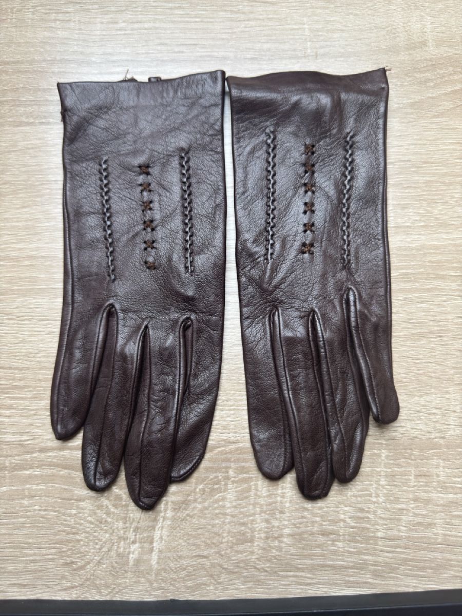 Guanti & manicotti: Gants en cuir veritable marron taille 7 – Nuovo (secondo la descrizione) da Vuippens venduto da Anna_as 4