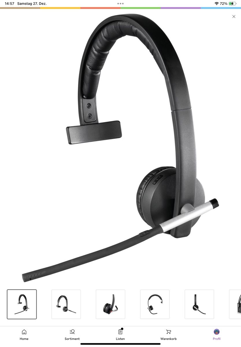 Logitech Cuffie: Logitech H820e Mono Office Headset, kabellos, USB-A – Nuovo (secondo la descrizione) da Bülach venduto da galago1962 3