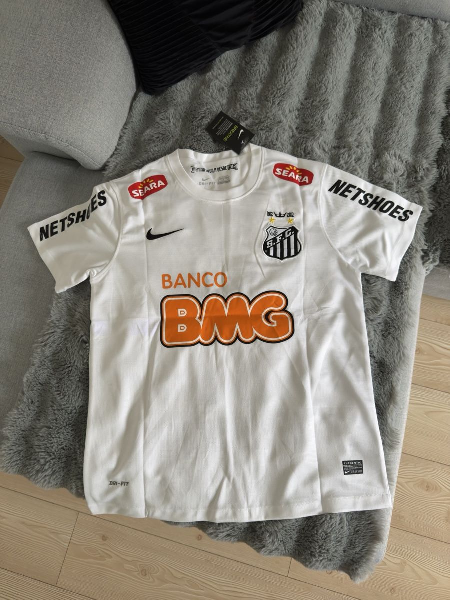Maillot Santos Neymar Blanc - Taille M - Occasion Bon état